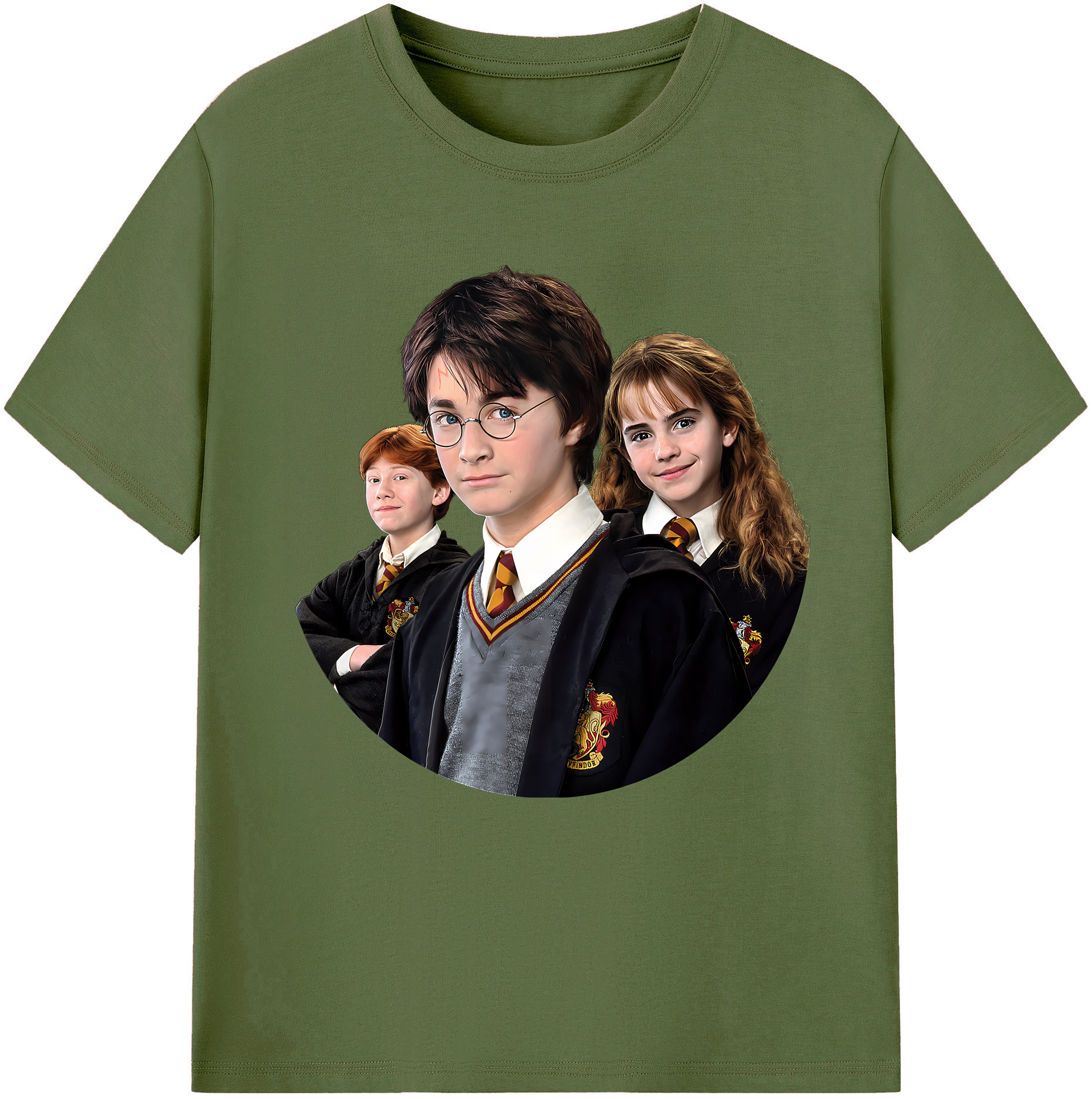 （画像用） Harry Potter ハリー・ポッターシリーズ 綿100％半袖Tシャツ（フロントプリント）